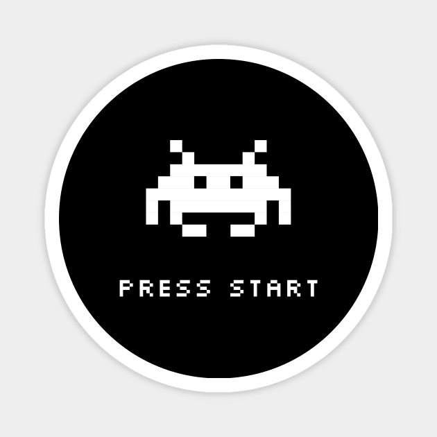 Press Start Magnet by Printadorable